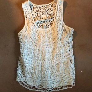 Lucky brand lace tank top